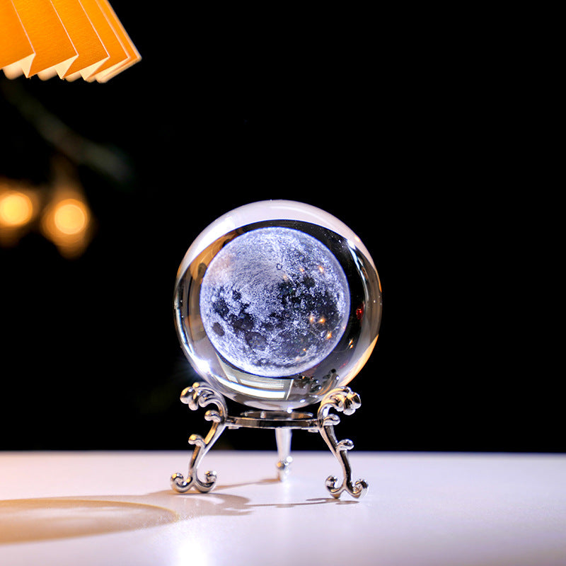 Galactic Elegance 3D Crystal Ferris Wheel with Opulent Metal Base eprolo