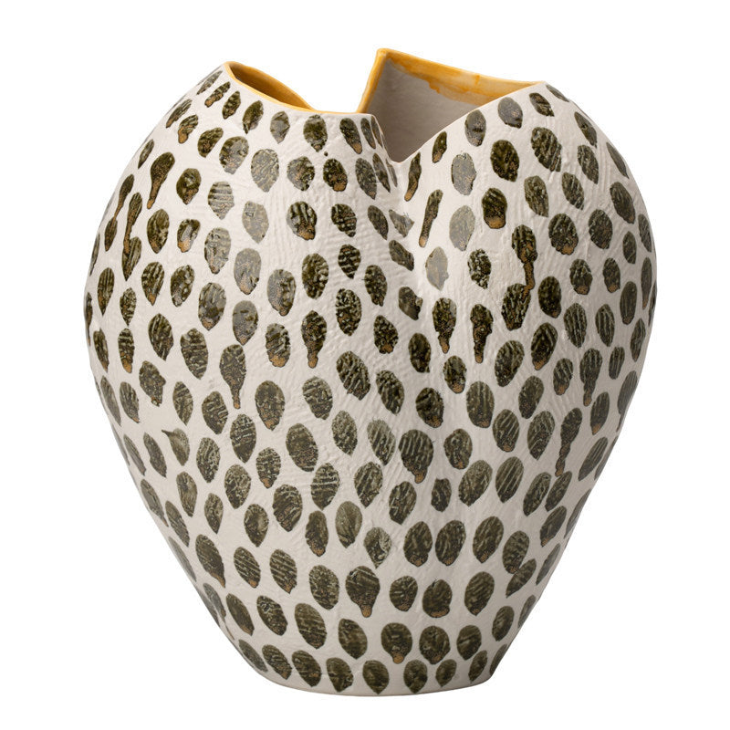 Hand-Painted Ceramic Vase – Wabi-Sabi Inspired Decorative Flower Vessel for the Home