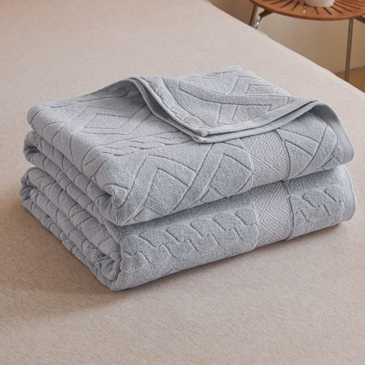 Cotton Old-Fashioned Towel Blanket for All-Season Comfort Julia M LifeStyles