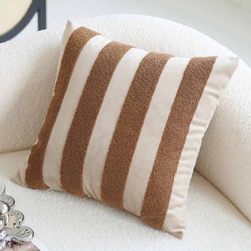 Brown Oatmeal Cream Color Accessible Luxury Living Room Sofa Pillow Cases French Beige Mid-Ancient Pillow Classy Bedside Cushion Julia M Home & Kitchen