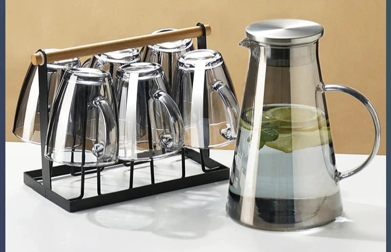 Julia M Lifestyles 380ml Drop-Resistant Tempered Glass Mug Julia M Home & Kitchen