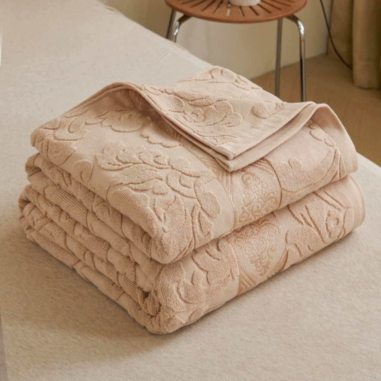 Cotton Old-Fashioned Towel Blanket for All-Season Comfort Julia M LifeStyles