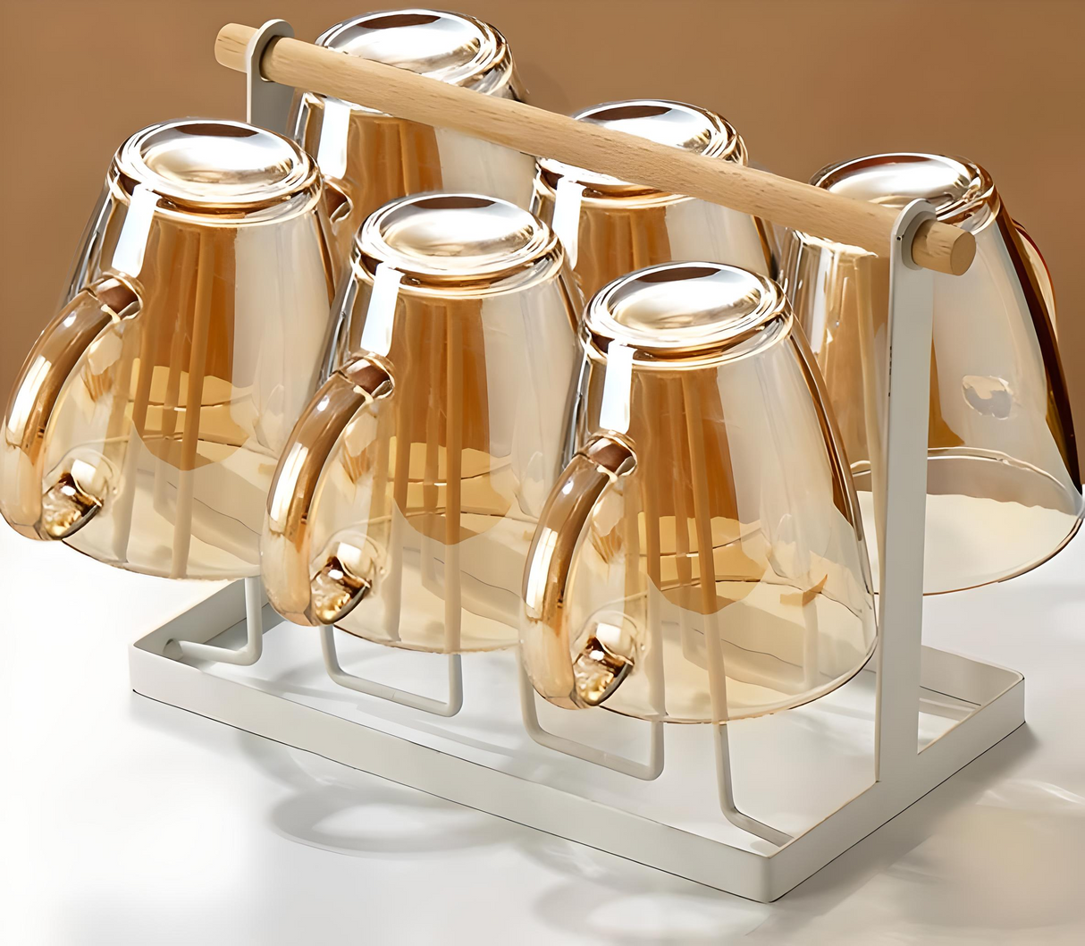 Julia M Lifestyles 380ml Drop-Resistant Tempered Glass Mug Julia M Home & Kitchen