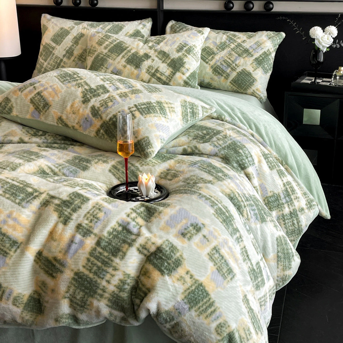 Velvet Reverie Four-Piece Bedding Set