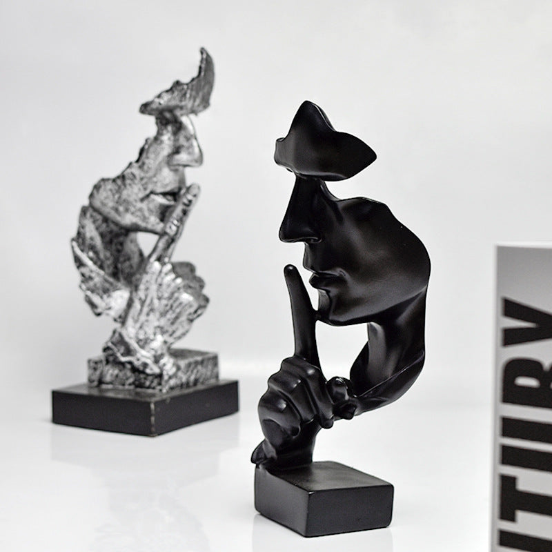 Cross-border Hot Mask Abstract Character Resin Ornaments Living Room Coffee Table Wine Cabinet Statue High-end Home Decorations