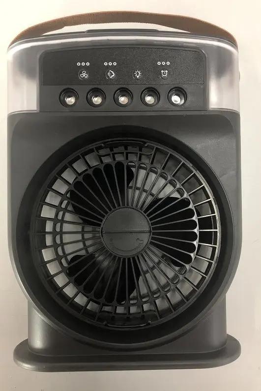 Portable USB Air Conditioner Cooling Fan with 5 Sprays & 7 Colour Light - Julia M LifeStyles
