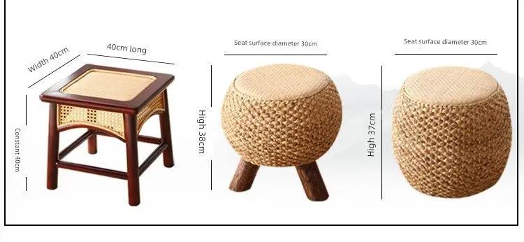 Rattan Living Room Table and Chair Combination Deck Kung Fu Tea Table - Julia M LifeStyles