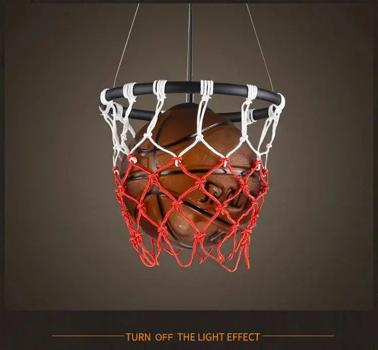 Retro Basketball Pendant Lamp for Sports-Themed Decor - Julia M LifeStyles