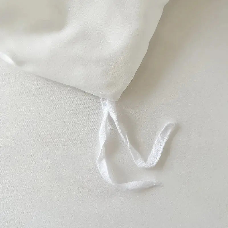 Ruffle Duvet Cover Queen Twin 100%Washed Microfiber 3pcs Bedding Duvet Cover Set, Shabby Chic Farmhouse Duvet Cover Pillow shams - Julia M LifeStyles