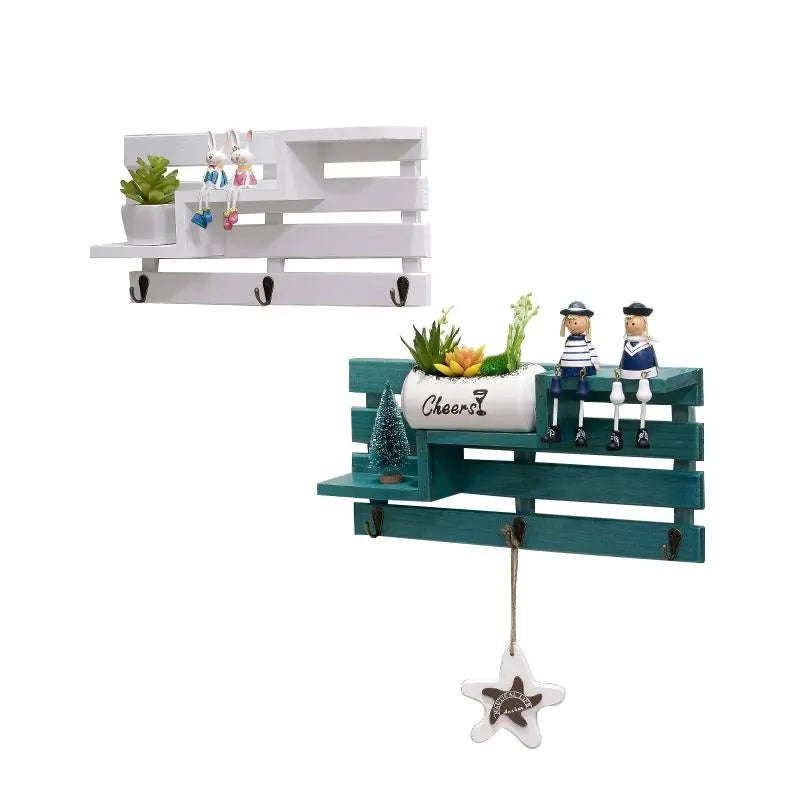 Rustic Wall-Mounted Key Storage Shelf by Julia M Home & Kitchen - Julia M LifeStyles