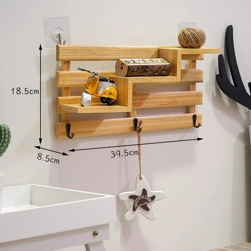 Rustic Wall-Mounted Key Storage Shelf by Julia M Home & Kitchen - Julia M LifeStyles