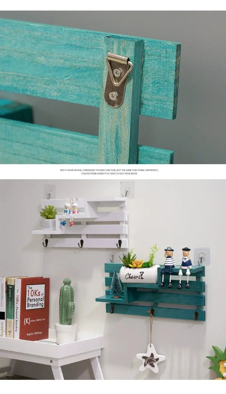 Rustic Wall-Mounted Key Storage Shelf by Julia M Home & Kitchen - Julia M LifeStyles