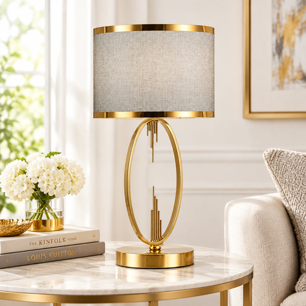 Marlow Fabric-Shade Accent Lamp