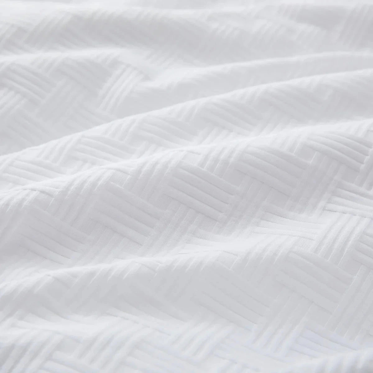 Elegant White King Size Duvet Cover Set with Soft Microfiber Waffle Weave Julia M Home & Kitchen
