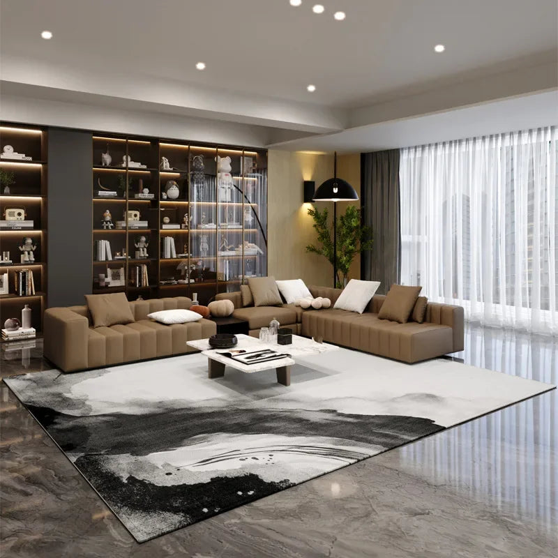 Simple Black And White Style Carpet