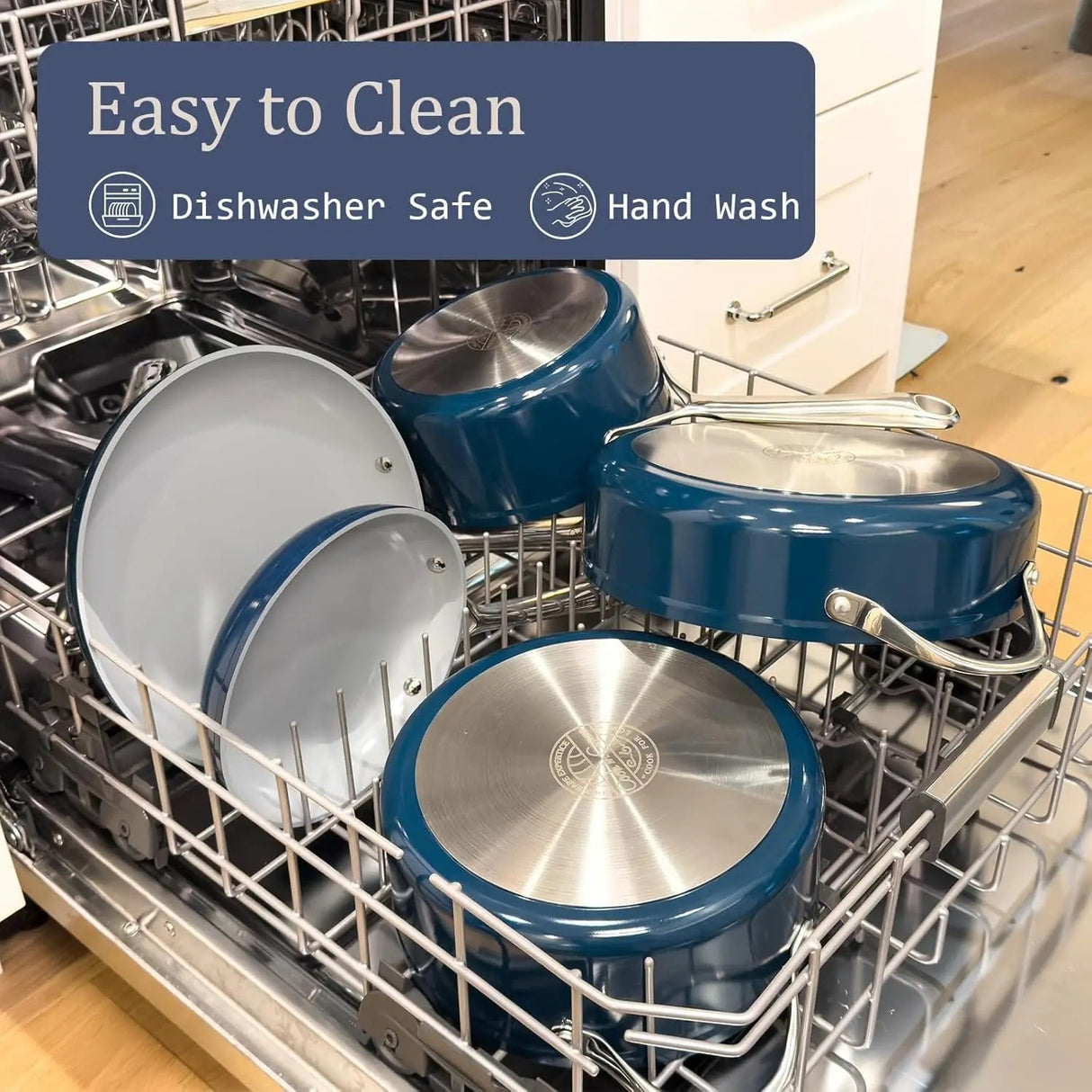 Eco-Friendly Nonstick Ceramic Cookware Set - 8-Piece Induction Safe Julia M LifeStyles