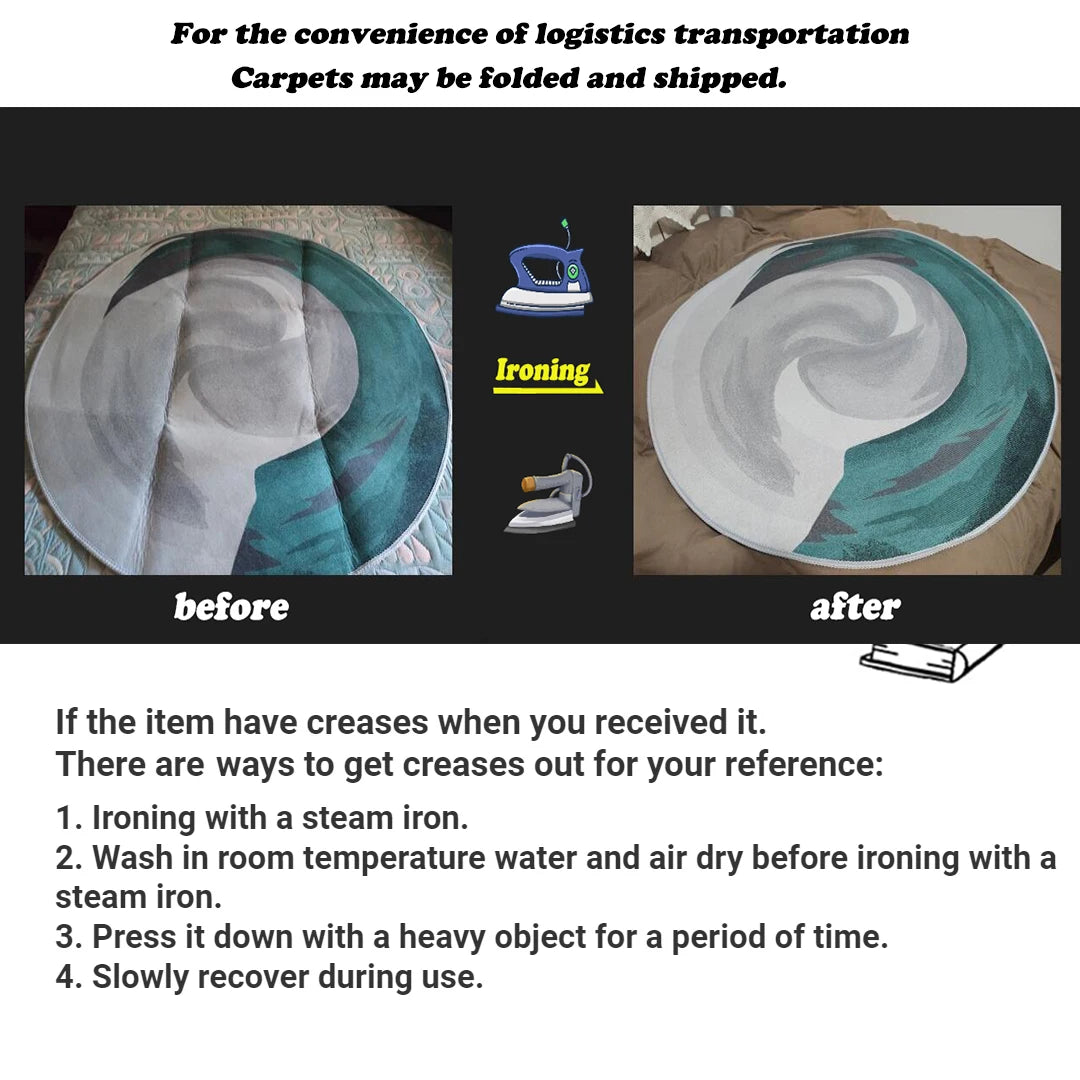 Modern Light Luxury Abstract Rug for Living Room