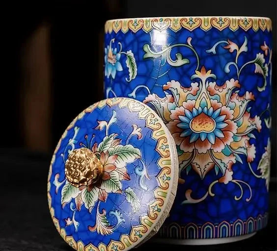 Elegant Ceramic Storage Jar with Lid for Coffee, Tea, and Snacks Julia M LifeStyles