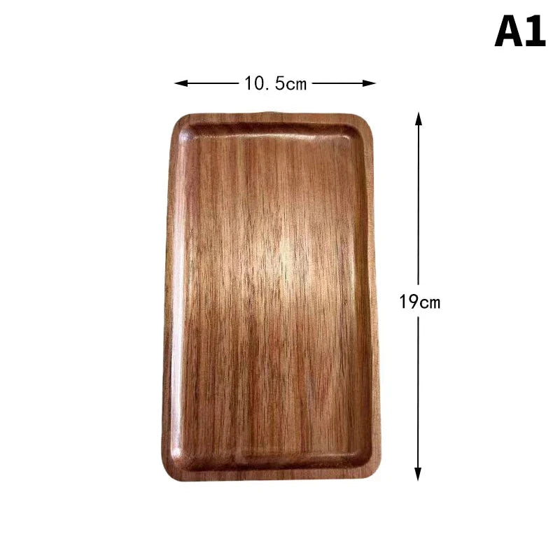 Solid Wood Japanese-Style Food Tray for Desserts and Snacks Julia M LifeStyles