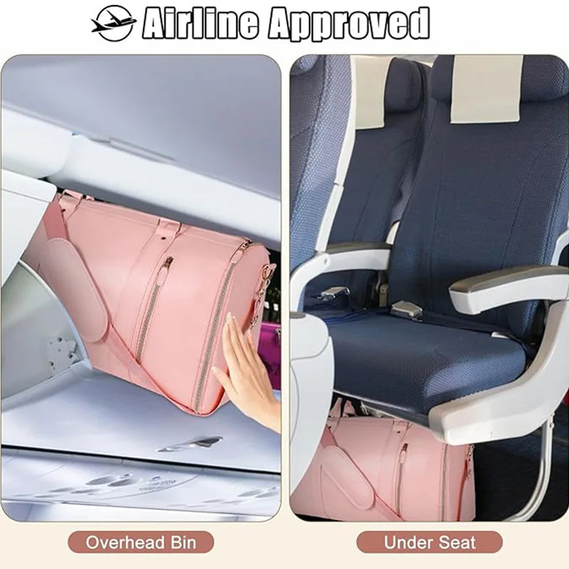 2in1 Convertible Garment Bag Foldable Suit Storage Bag Large Capacity Travel Duffle Bag Waterproof Tote Fitness Gym Bag - Julia M LifeStyles