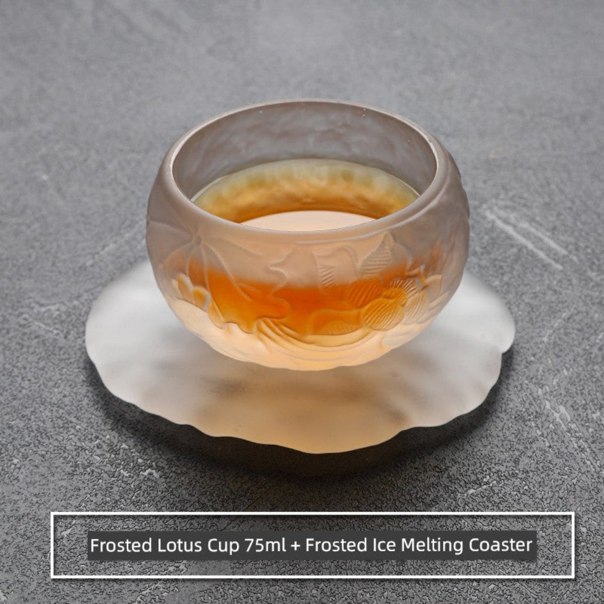 Elegant Frosted Japanese Glass Tea Cup – Single Serve Delight Julia M Home & Kitchen