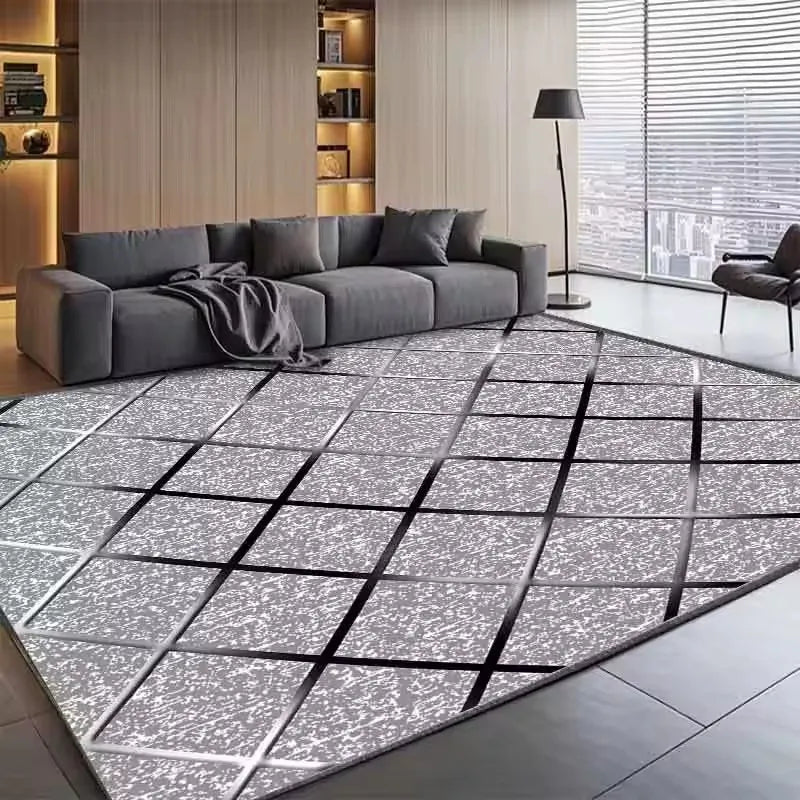 Modern Light Luxury Abstract Rug for Living Room