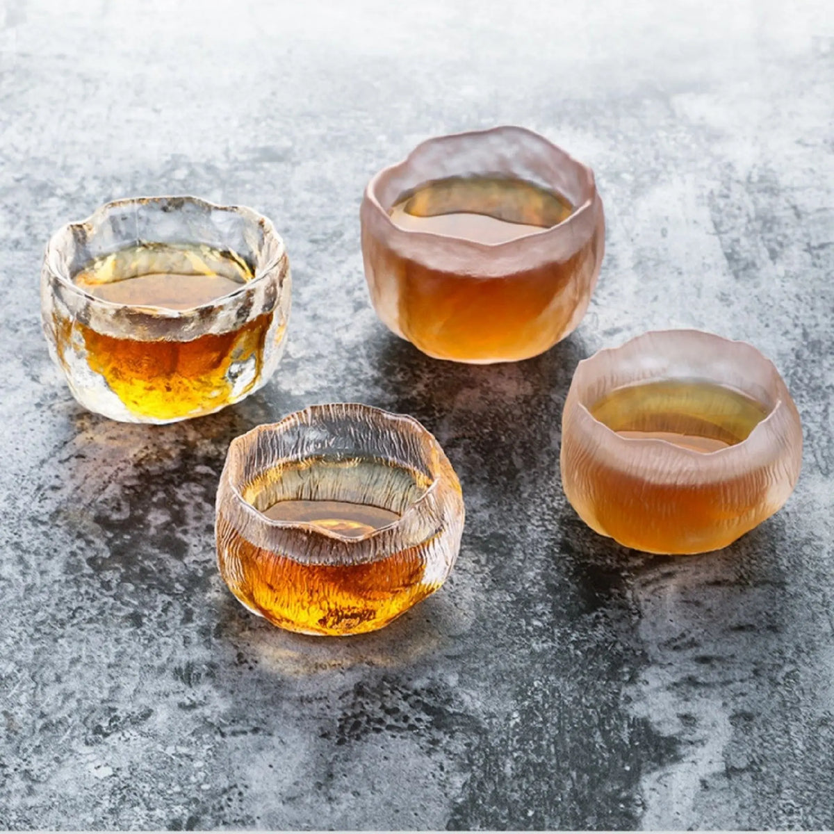 Frosted Japanese Glass Tea Cup – Elegant Single Serve Teacup - Julia M LifeStyles