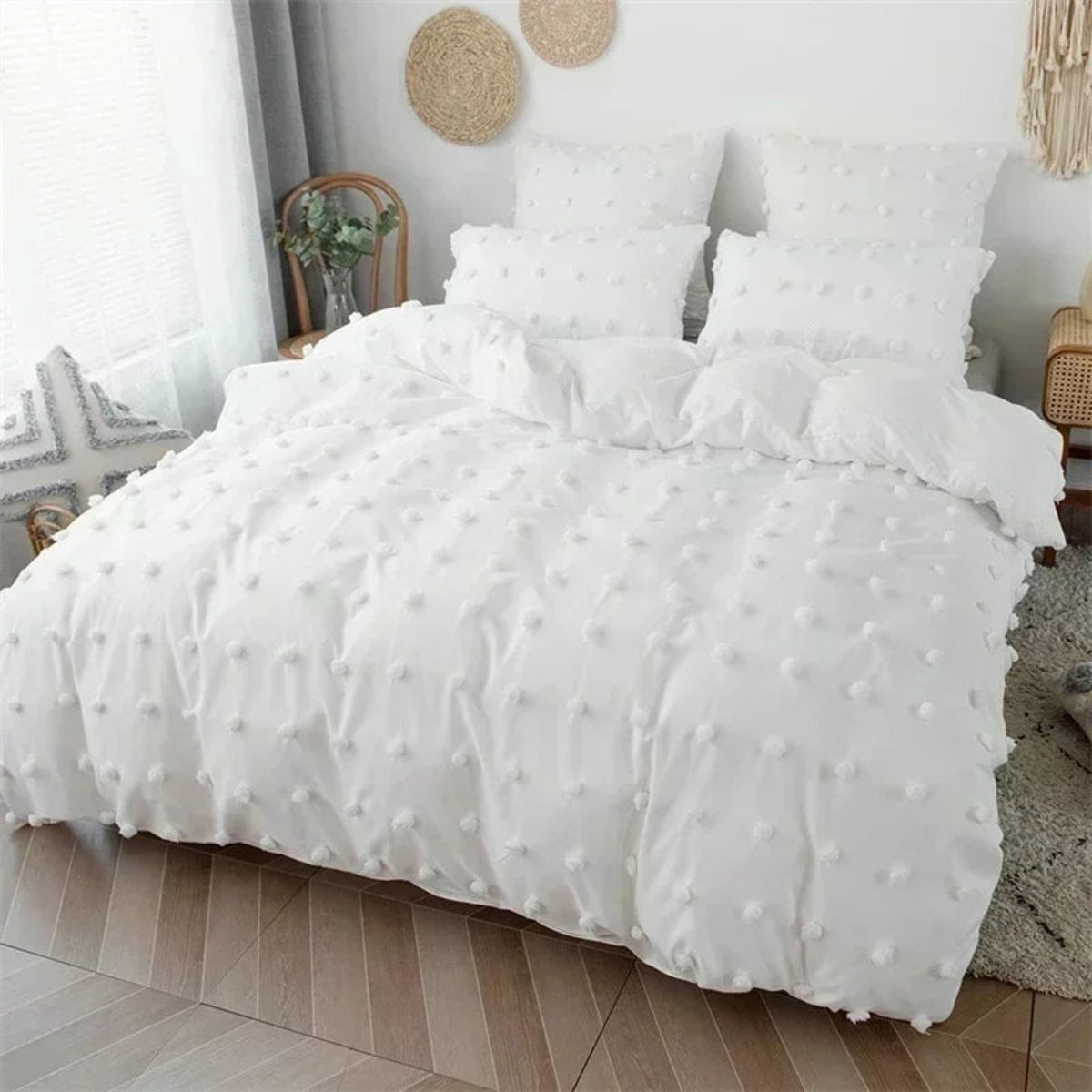 Julia M Haus Tufted Duvet Cover Set
