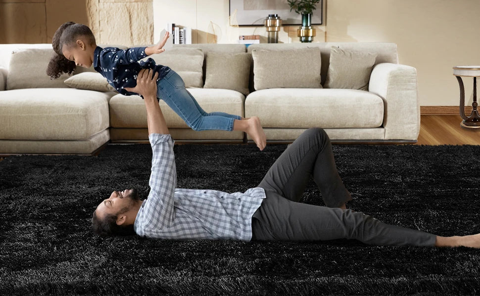 Tie-Dye Plush Carpet - Soft Fluffy Living Room Bedroom Mat