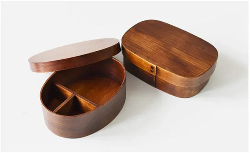 Lunch Box Picnic Japanese Bento for School Kids Dinnerware Set Round Square - Julia M LifeStyles