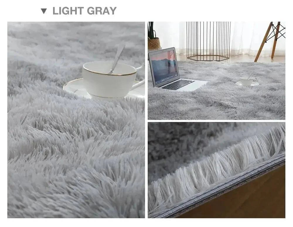 Tie-Dye Plush Carpet - Soft Fluffy Living Room Bedroom Mat - Julia M LifeStyles
