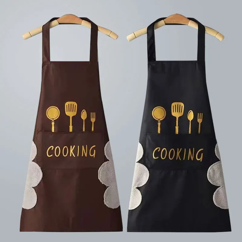 Universal Waterproof Oilproof Sleeveless Cooking Apron for Men and Women Julia M Home & Kitchen