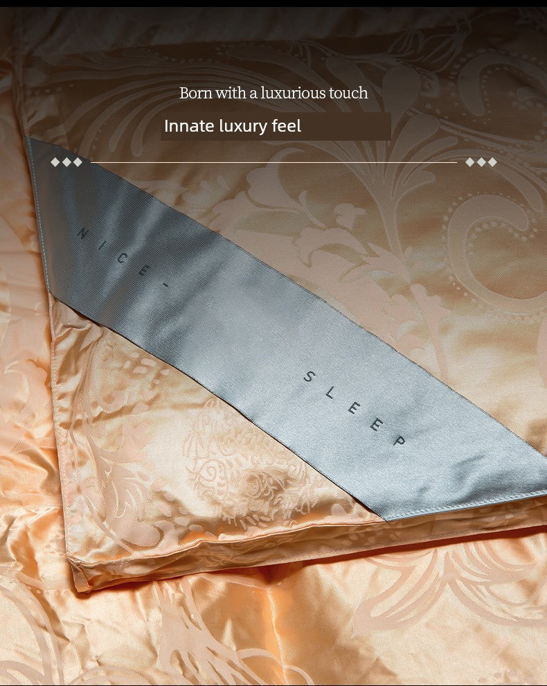 Italy Import Silk Duvet - 95% Goose Down Winter Quilt Julia M LifeStyles