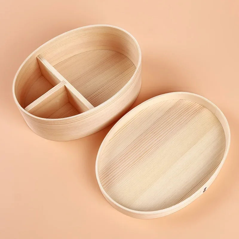 Lunch Box Picnic Japanese Bento for School Kids Dinnerware Set Round Square - Julia M LifeStyles