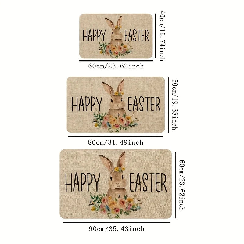 VIKAMA Cartoon Easter Carpet - Soft and Comfortable Bedroom Side Rug