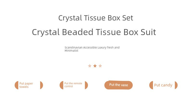 Elegant Crystal Tissue Box - Upgrade Your Space - Julia M LifeStyles