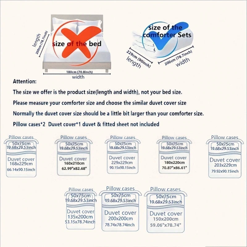 Queen Size Flower Branch Matte Duvet Cover Set - Soft and Skin-Friendly Julia M LifeStyles