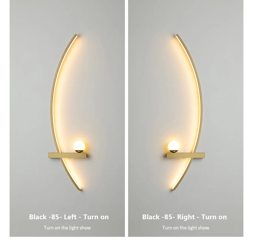 Modern LED Wall Lamp with Smart Remote Control for Bedroom and Living Room Julia M LifeStyles