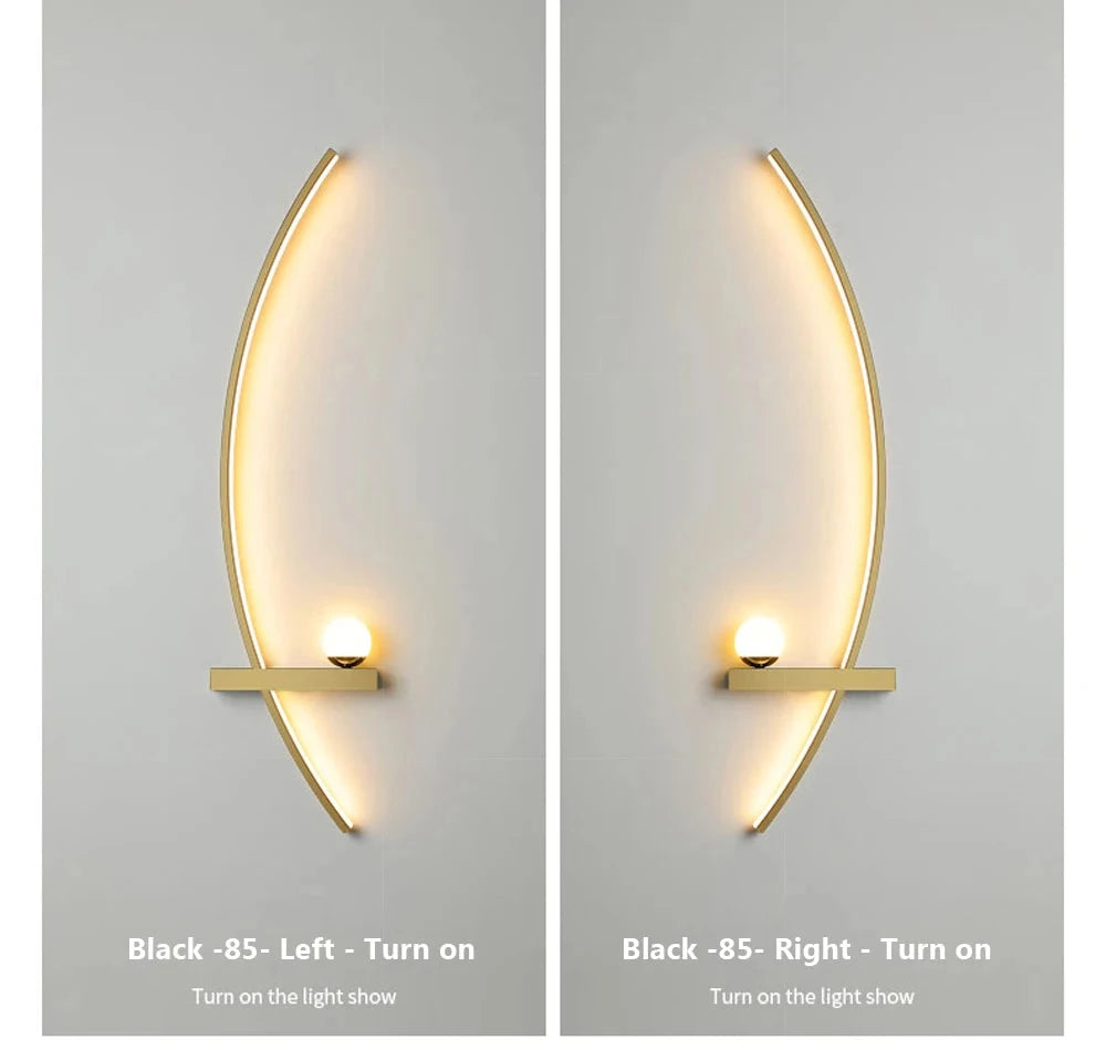 Modern LED Wall Lamp with Smart Remote Control for Bedroom and Living Room Julia M LifeStyles