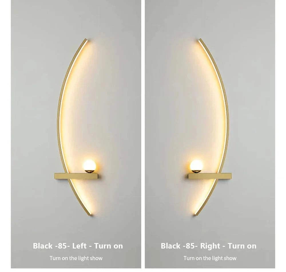 Modern LED Wall Lamp with Smart Remote Control for Bedroom and Living Room Julia M LifeStyles