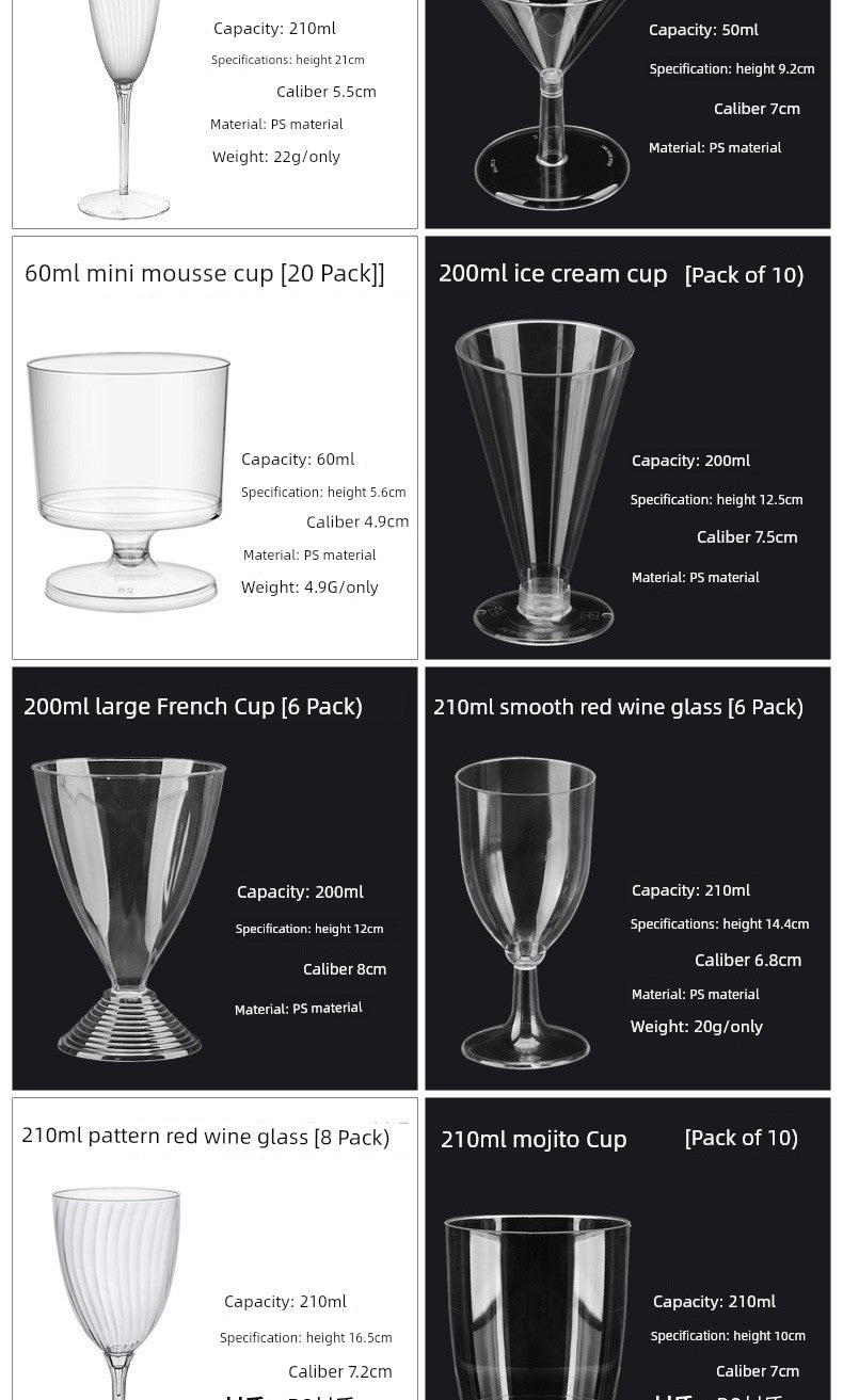 210ml 8 PCs Banquet Bubble Wash-Free Champagne Glass Julia M Home & Kitchen