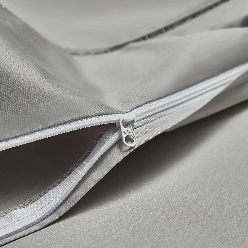 Luxury 4/7Pcs Silky Egyptian Cotton Damask Satin Super King Bedding Set Julia M LifeStyles