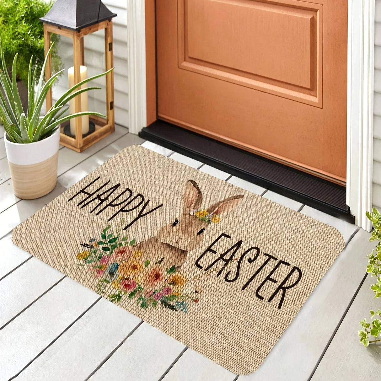 VIKAMA Cartoon Easter Carpet - Soft and Comfortable Bedroom Side Rug