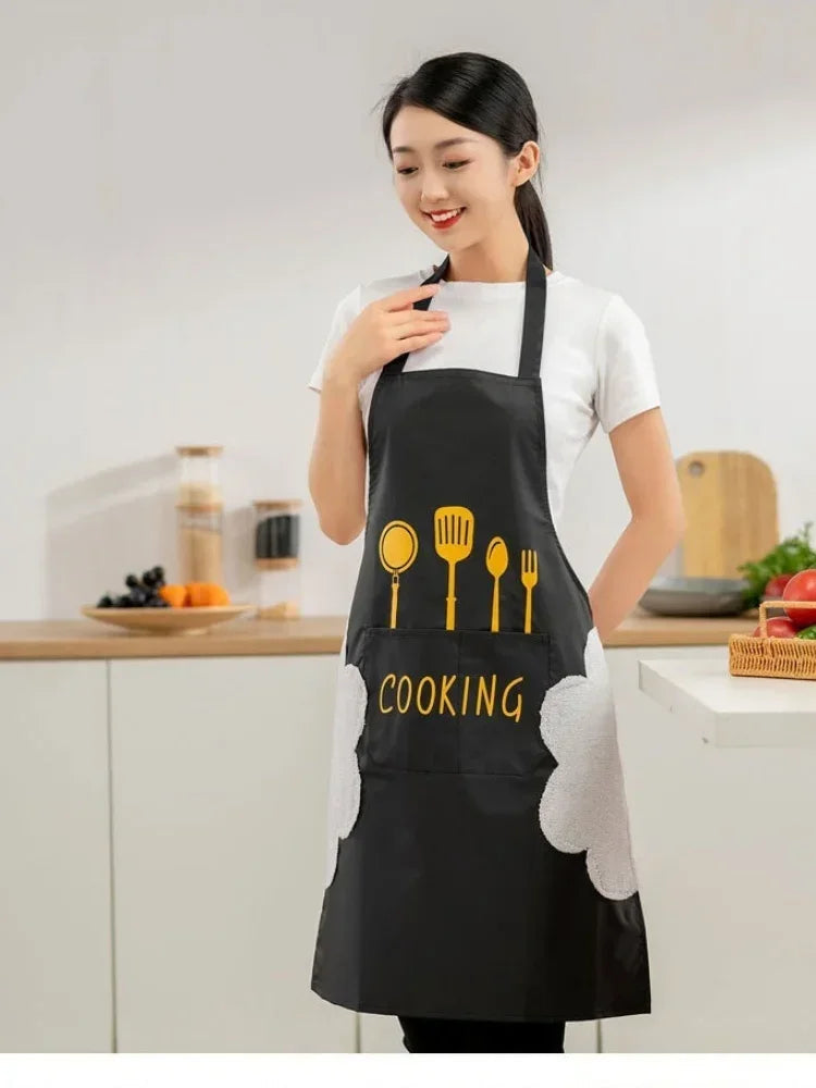 Universal Waterproof Oilproof Sleeveless Cooking Apron for Men and Women Julia M Home & Kitchen