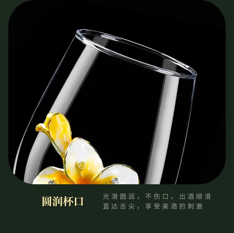 Lily High-End Enamel Red Wine Glass Set Julia M LifeStyles