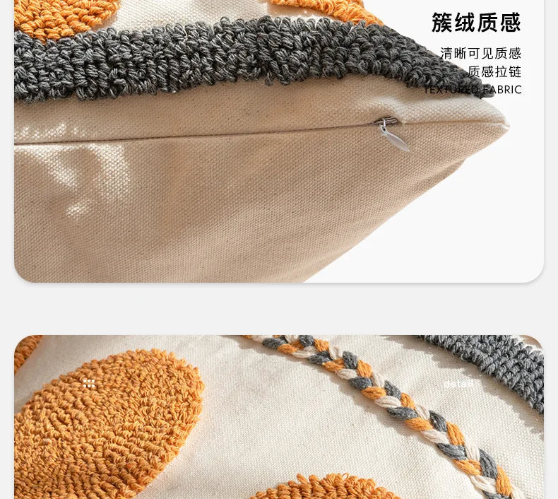 Bohemian Embroidered Tassel Pillow Case 45x45cm Julia M LifeStyles