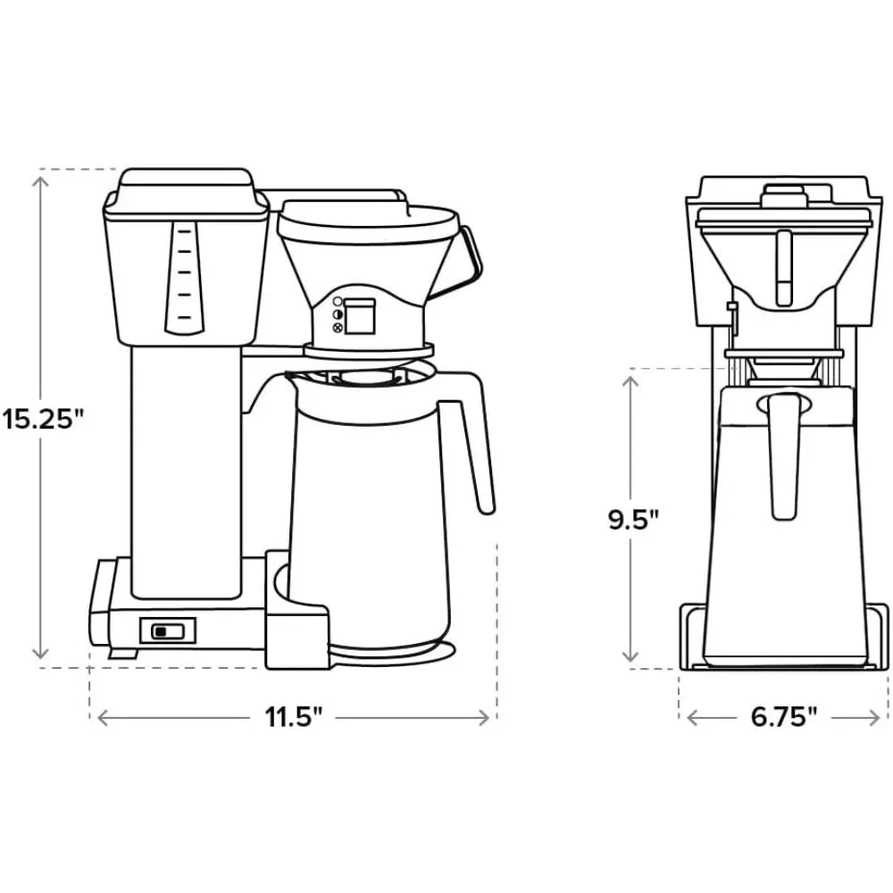 79112 KBT Coffee Brewer, 40 oz, Polished Silver Julia M LifeStyles