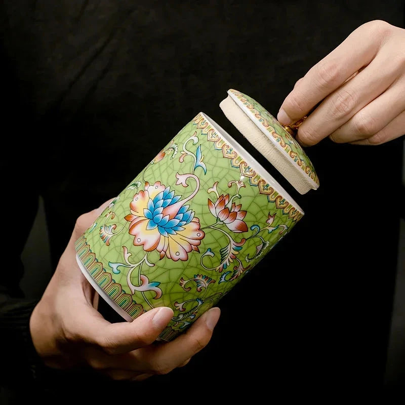 Elegant Ceramic Storage Jar with Lid for Coffee, Tea, and Snacks Julia M LifeStyles