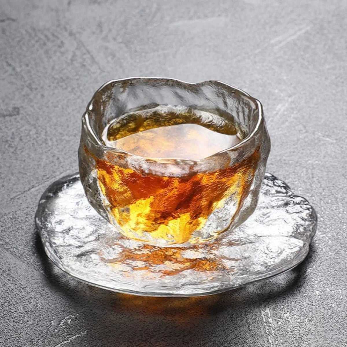 Elegant Frosted Japanese Glass Tea Cup – Single Serve Delight Julia M Home & Kitchen