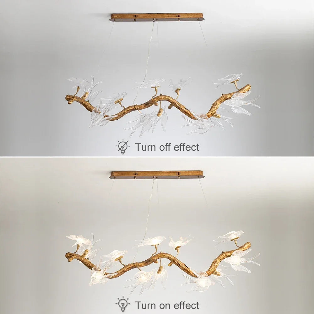 Artpad Designer Glass Bird Song Crystal Chandelier